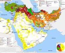 Image result for Language Map of the Middle East