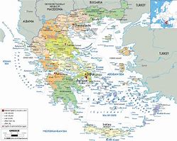 Image result for Greece Map with Cities