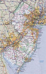 Image result for New Jersey Map with Towns