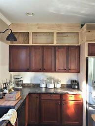 Image result for Kitchen Cabinets Open Upper Cubbies