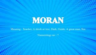 Image result for Moran Name