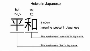Image result for Heiwa Kanji