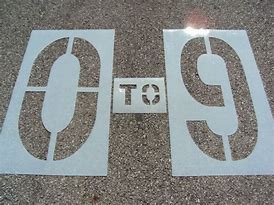 Image result for Parking Lot Number Stencils