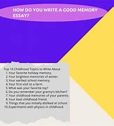 Image result for How to Write a Memory Essay