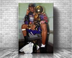 Image result for Kobe with Trophy in Bathroom