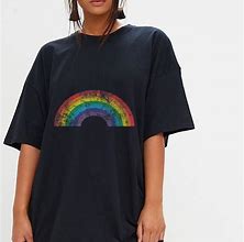 Image result for 80s Rainbow Shirt