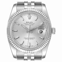 Image result for Rolex Silver Watch