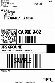 Image result for UPS Shipping Label