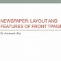 Image result for Newspaper Page Layout