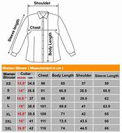 Image result for Blouse Size Chart