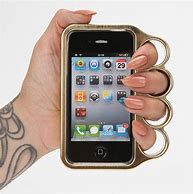 Image result for Brass Knuckle Cell Phone Holder