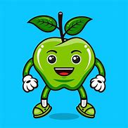 Image result for Green Apple Cartoon