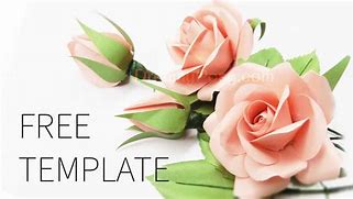 Image result for Printable 3D Paper Rose Template