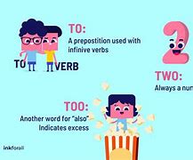 Image result for Definition of to Too Two