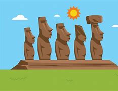 Image result for Easter Island Heads Drawing