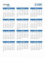 Image result for 2100 Calendar