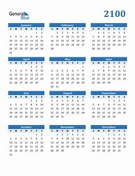 Image result for Free Calendar 2100