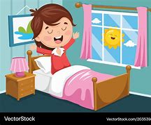Image result for Kid Waking Up Cartoon