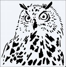 Image result for Owl Head Stencil