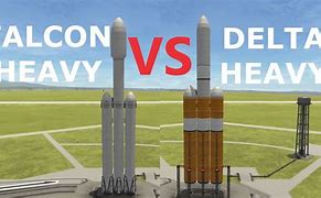 Image result for Delta 4 Heavy vs Falcon Heavy