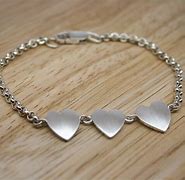 Image result for Sterling Silver Heart Bracelet
