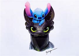 Image result for +Bay Max Toothless and Stitch