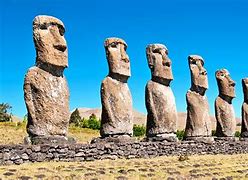 Image result for Easter Island Statues Buried