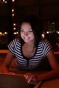 Image result for Woman Looking at Screen