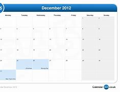 Image result for December 31 2012 Calendar