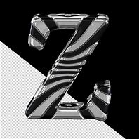 Image result for Black Silver Z Letter