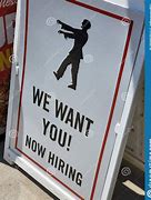 Image result for Now Hiring Written Sign