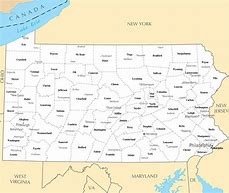 Image result for State Map of Pennsy