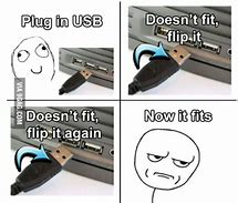 Image result for Stick a USB Meme