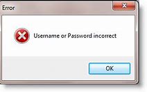 Image result for Wrong Password UI