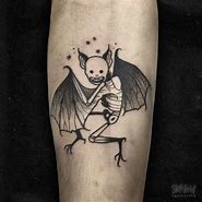 Image result for Bat Skeleton Tattoo