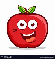 Image result for Cartoon Funny Flat Apple