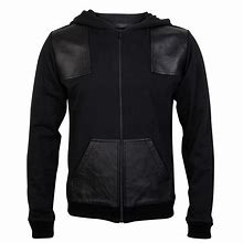 Image result for Leather Patch Logo Hoodie