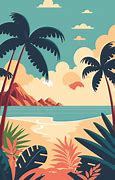 Image result for Beach View Illustration