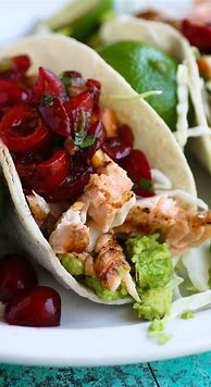 Image result for Grilled Salmon Tacos