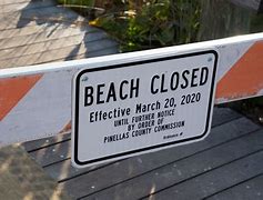 Image result for Covid Lock Down Beach Closed