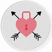 Image result for Heart Lock Key Cross Stitch