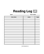 Image result for Book Reading Log for Kids Printable