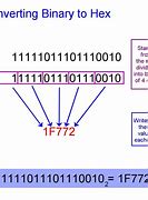 Image result for Binary to Hexadecimal Example