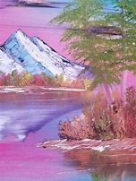 Image result for Bob Ross Pink Painting