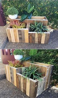 Image result for Small Wooden Planters