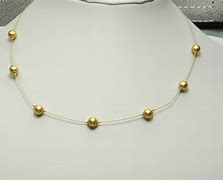 Image result for 9Ct Gold Ball Chain Necklace