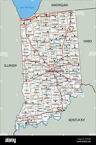 Image result for Detailed Indiana Road Map