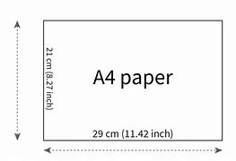 Image result for Paper Size A4