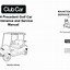 Image result for Club Car Owners Manual