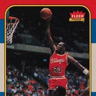 Image result for Magnified View of Michael Jordan Fleer Card